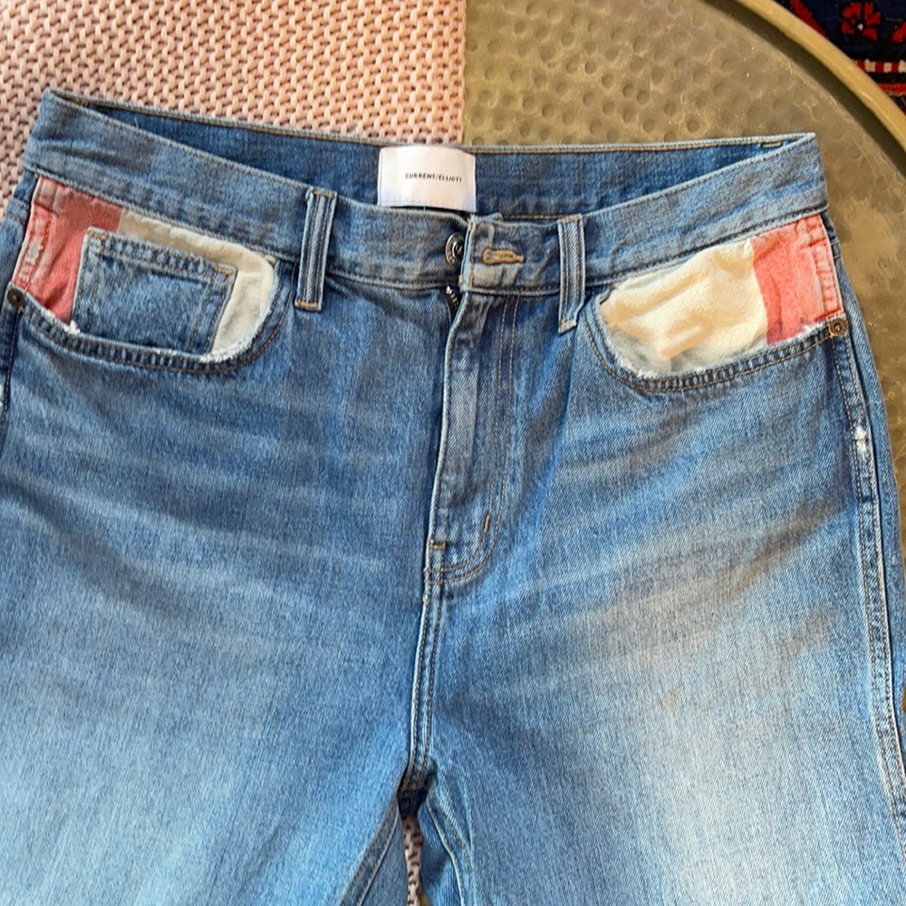 Current Elliott Detailed Cropped Straight